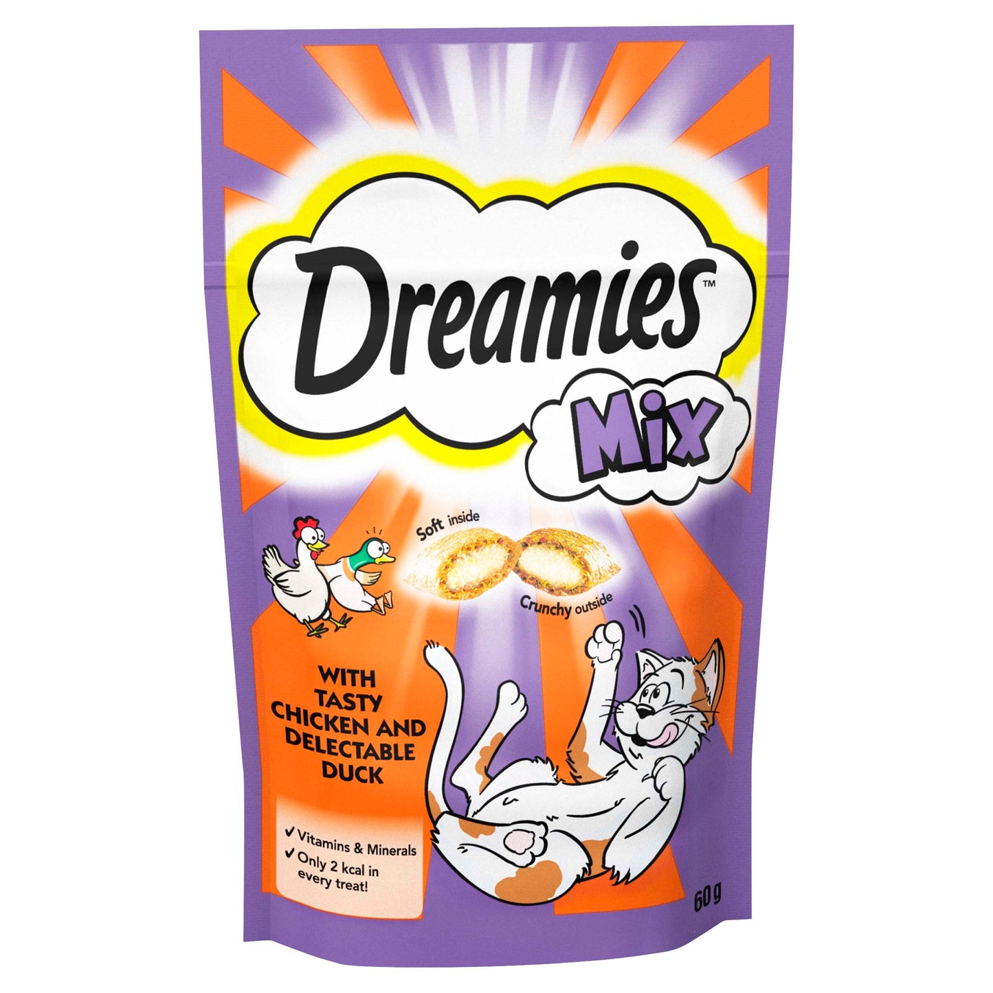 Dreamies Mix Chicken & Duck Cat Treats 60g