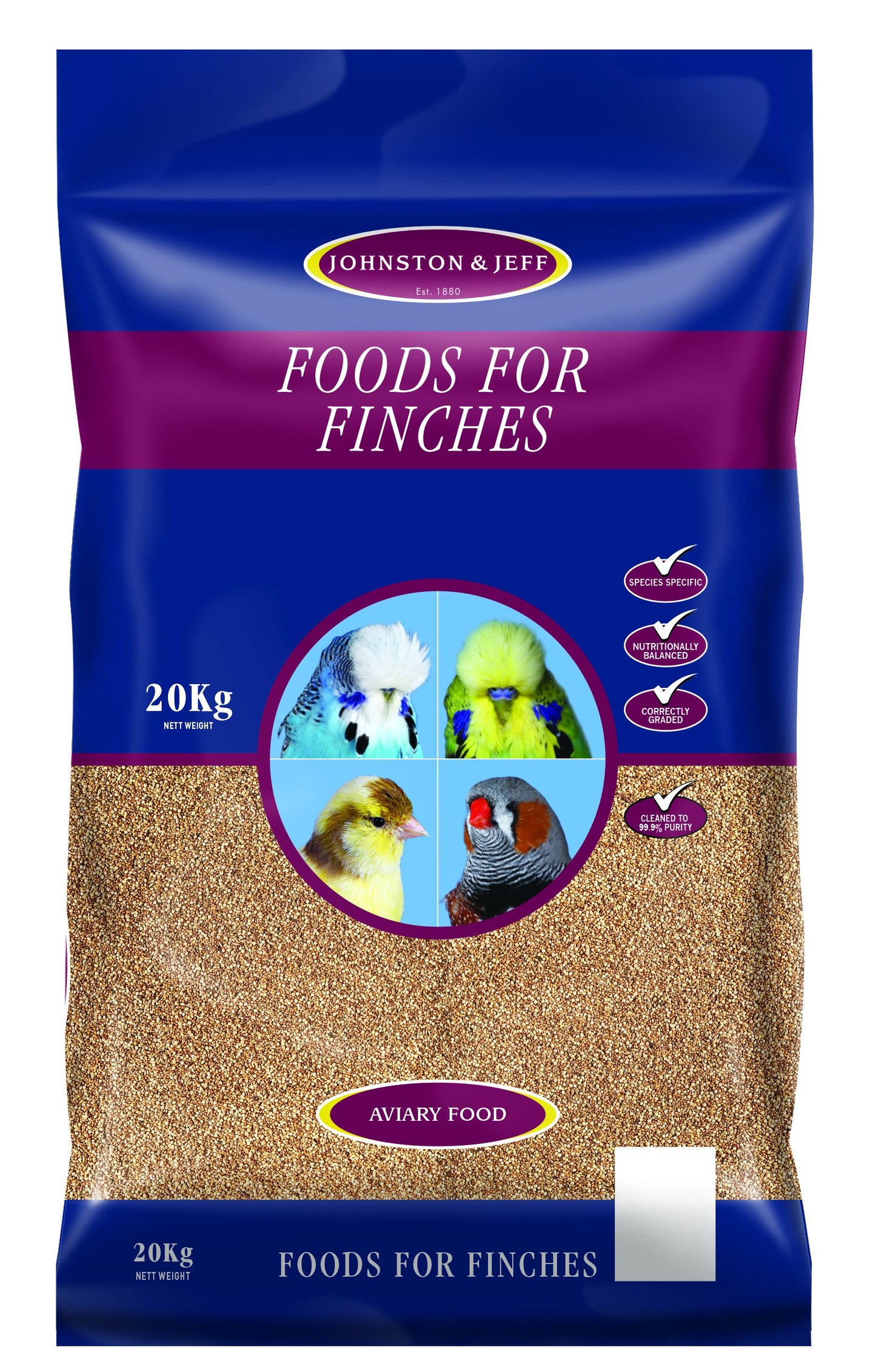 Johnston & Jeff ABZ Finch Seed 20kg