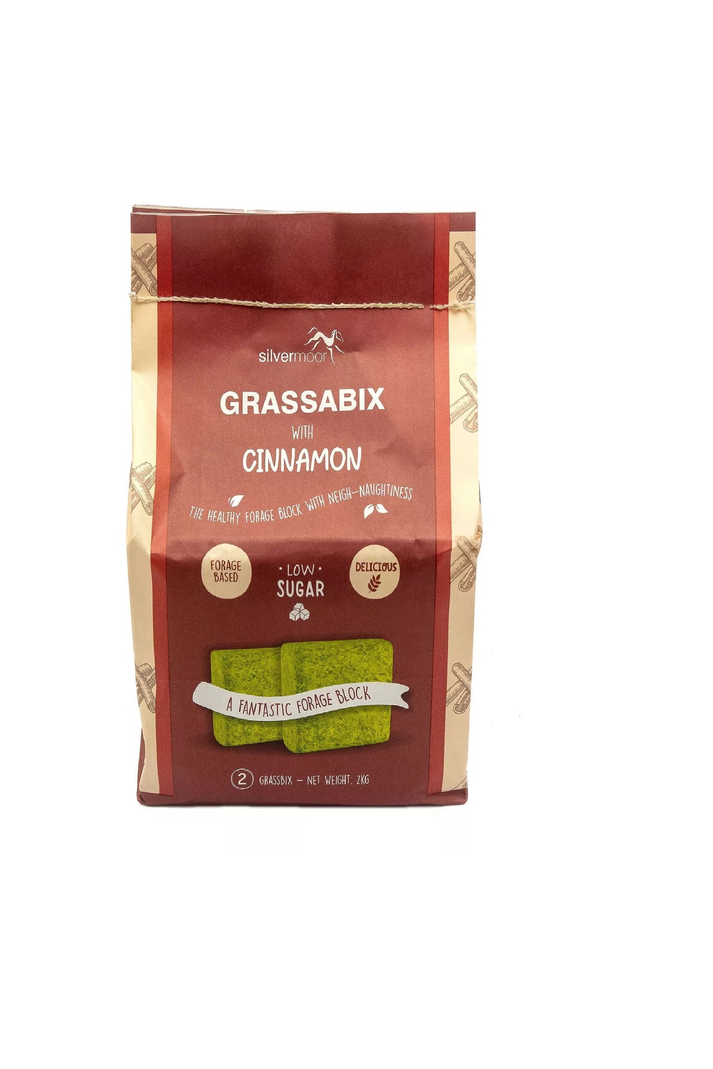 Silvermoor Grassabix with Cinnamon 2 x 1kg