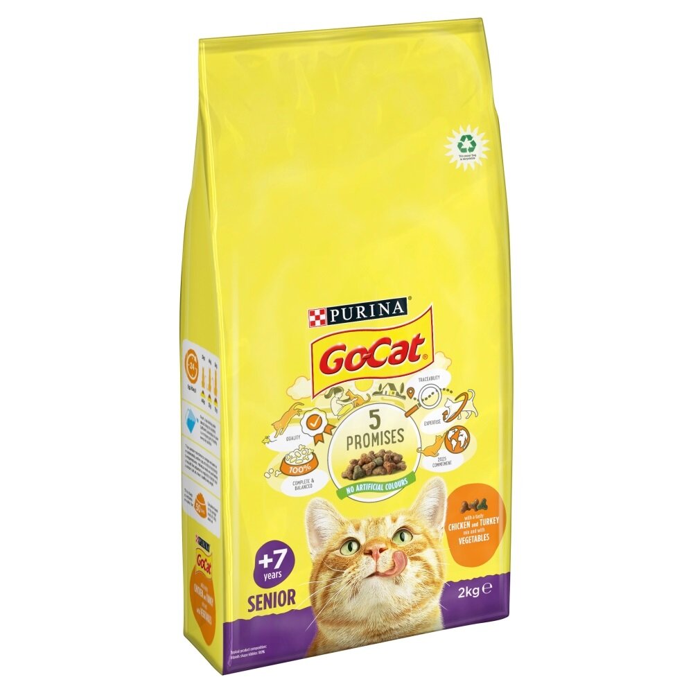 Go-Cat Comp Senior Chicken, Turkey & Vegetables 2kg