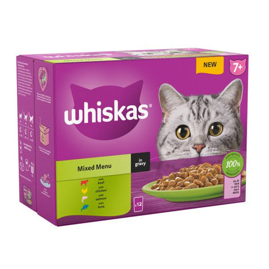 Whiskas Senior 7+ Mixed Menu in Gravy 12 x 85g