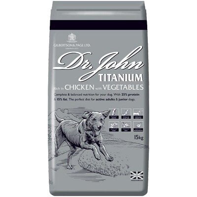 Dr John Titanium Chicken with Veg 15kg