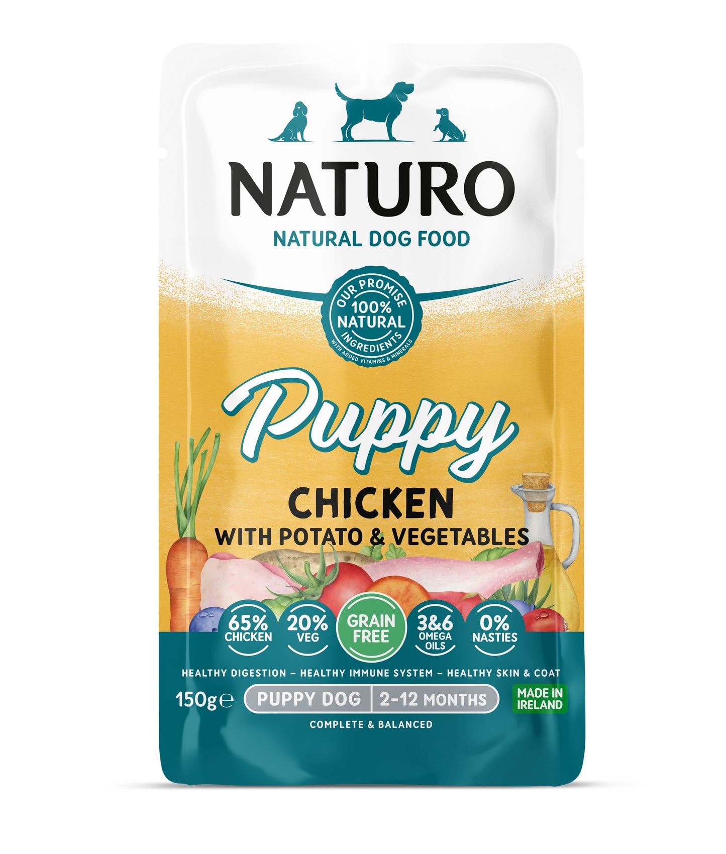 Naturo Puppy Grain Free Chicken with Potato & Veg 150g