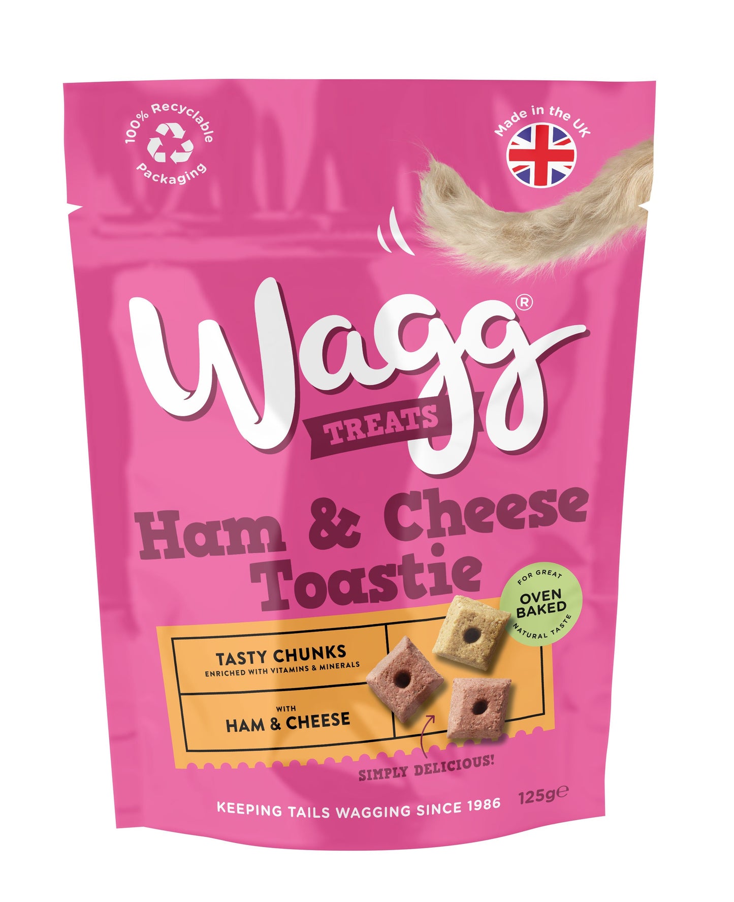 Wagg Ham & Cheese Toastie Tasty Chunks 125g