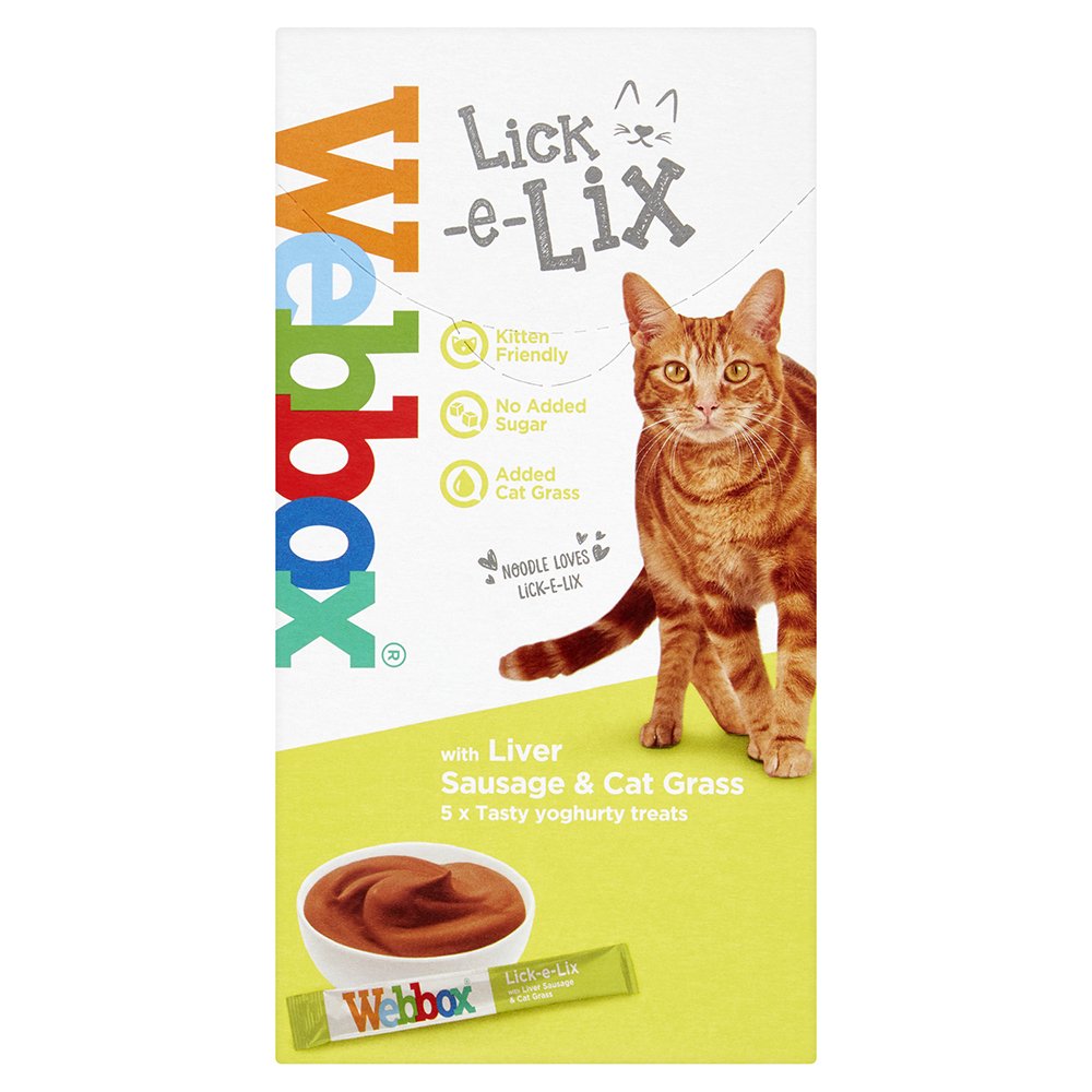 Webbox Lick e Lix Cream Liver with Cat Grass