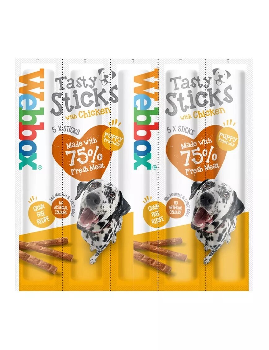 Webbox Tasty Sticks Chicken Large 5 Sticks