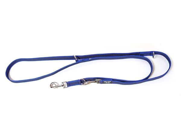 Julius-k9 Color & Gray® Super Grip Double Ended Dog Lead - Thin (20mm) - Adjustable Length