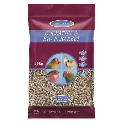 Johnston & Jeff Cockatiel & Big Parakeet Mix 20kg