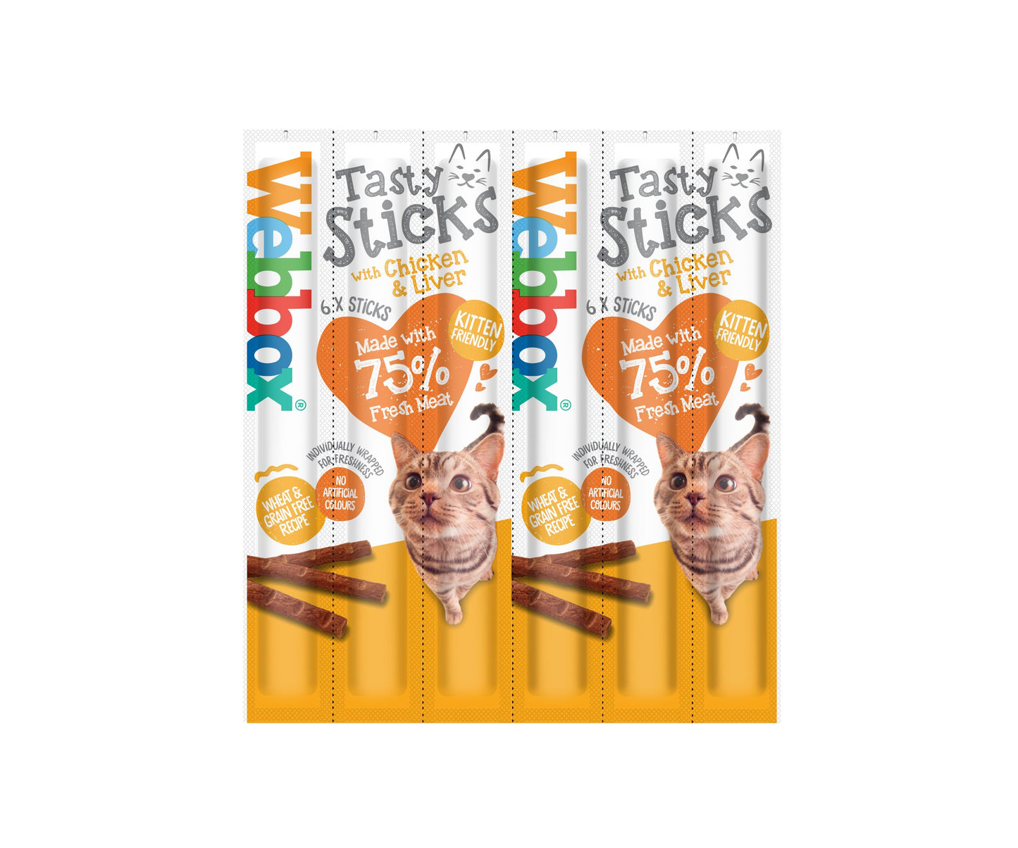 Webbox Tasty Sticks Cat Chicken & Liver