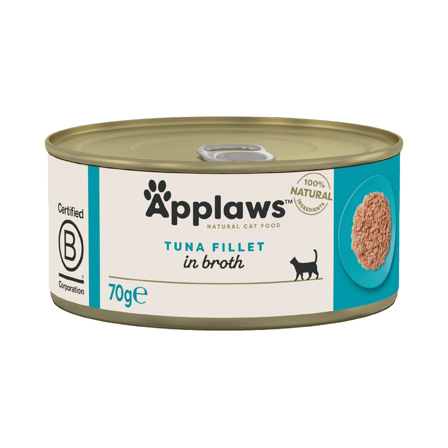 Applaws Cat Tuna Fillets in Broth Tins 70g
