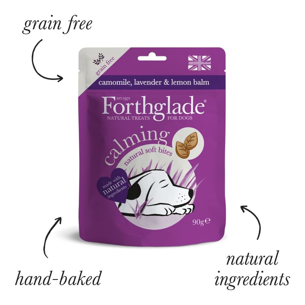 Forthglade Natural Soft Bites Calming Grain Free Camomile, Lavender & Lemon Treats 90g