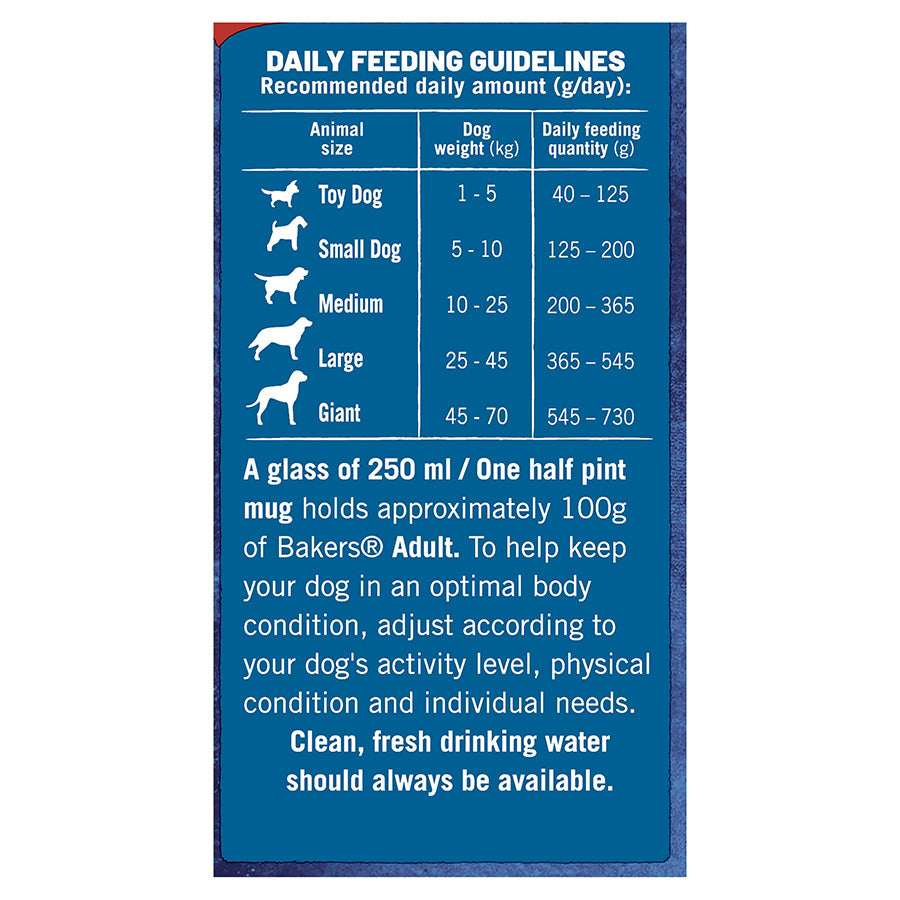 Bakers Meaty Meals Adult Dry Dog Food Chicken 2.7kg