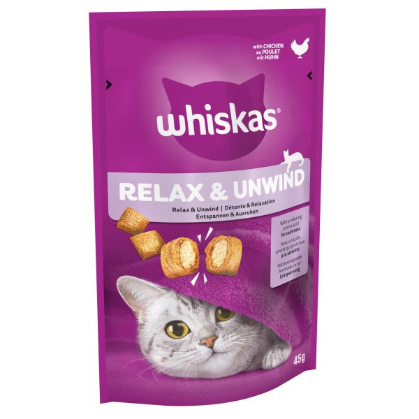 Whiskas Relax & Unwind with Chicken Cat Treat 45