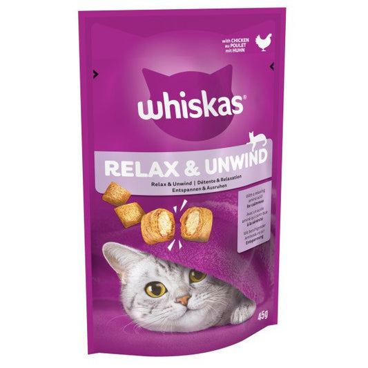 Whiskas Relax & Unwind with Chicken Cat Treat 45