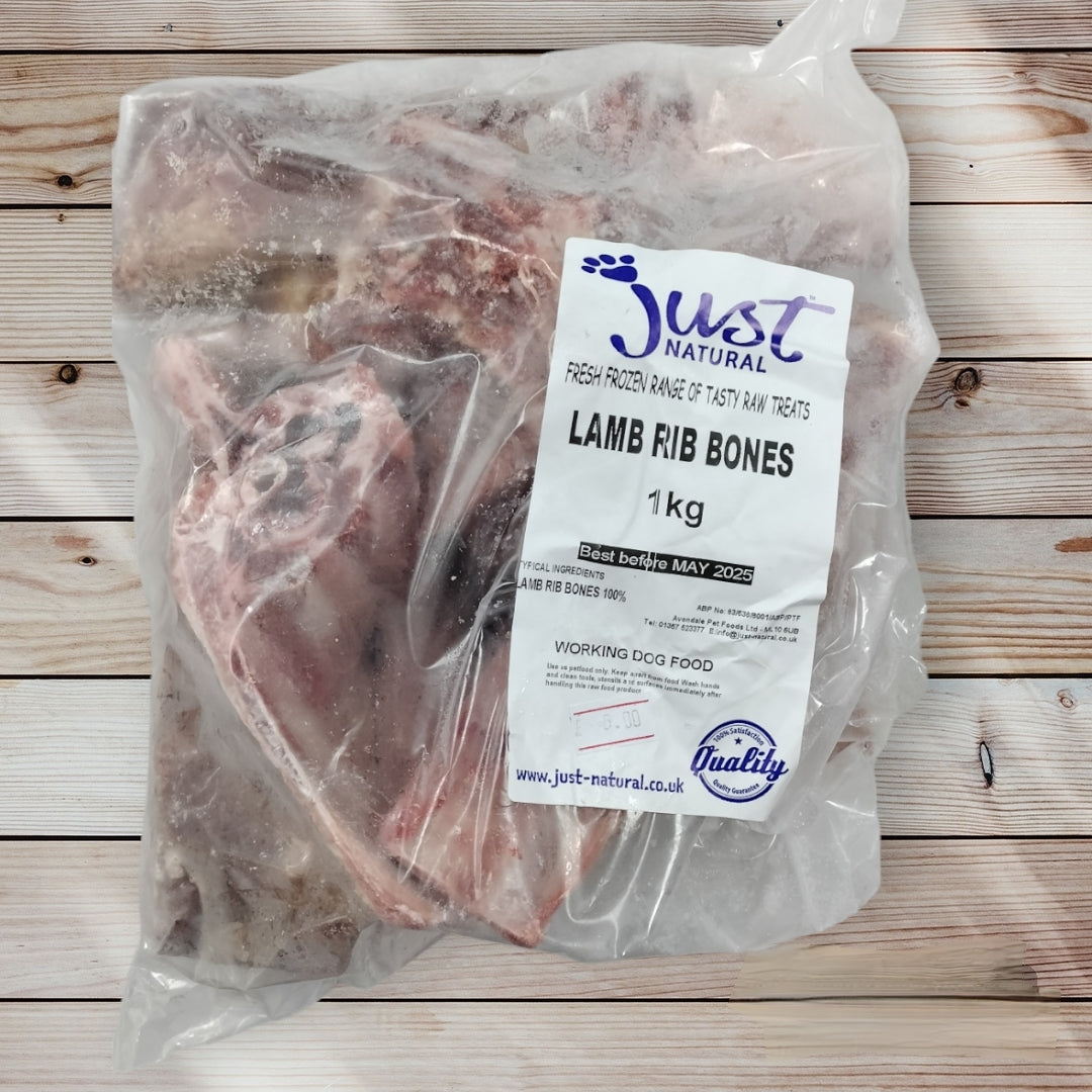 Just Natural - Lamb Rib Bones 1kg