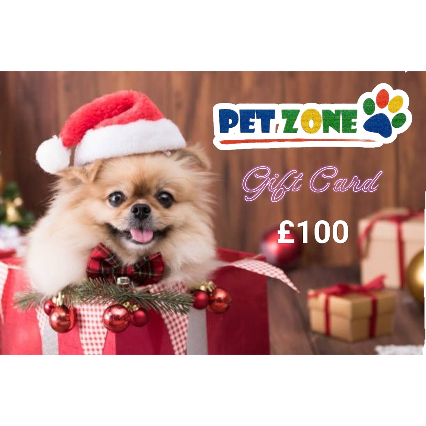 Christmas Gift Card Pet Zone