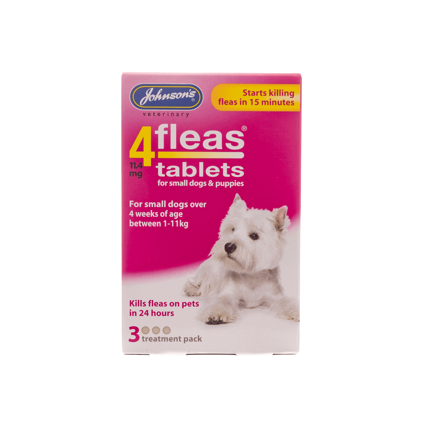 Johnson’s 4fleas Tablets For Dogs – 3 Treatment Pack