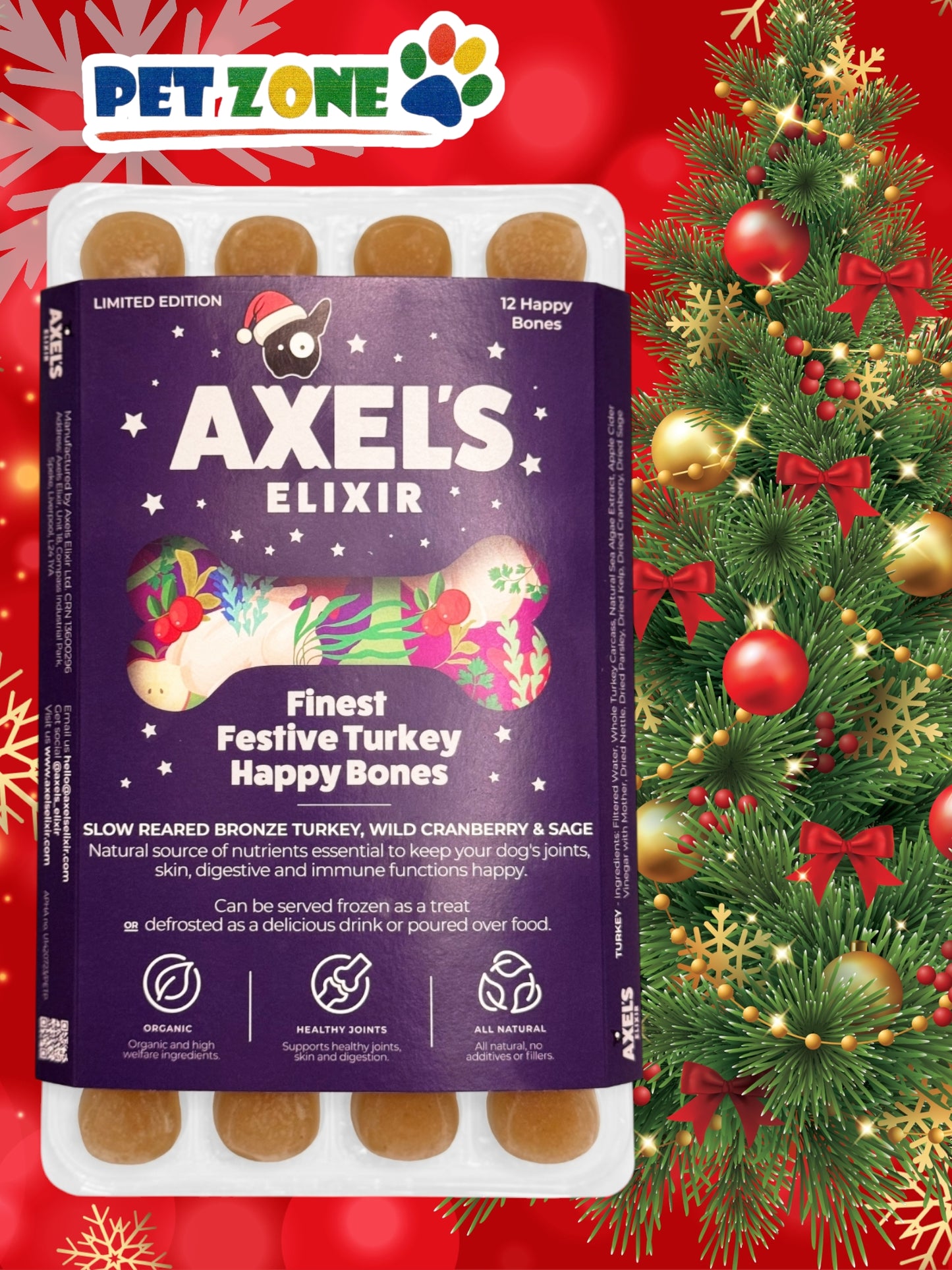 Axel's Elixir Festive Turkey Happy Bones