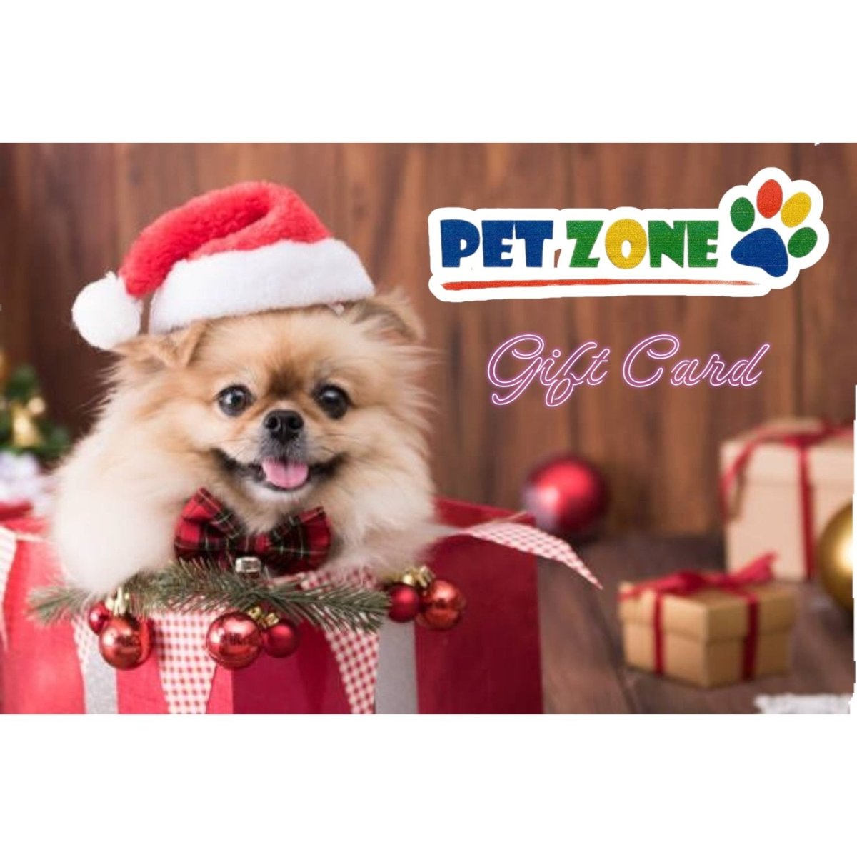 Christmas Gift Card Pet Zone