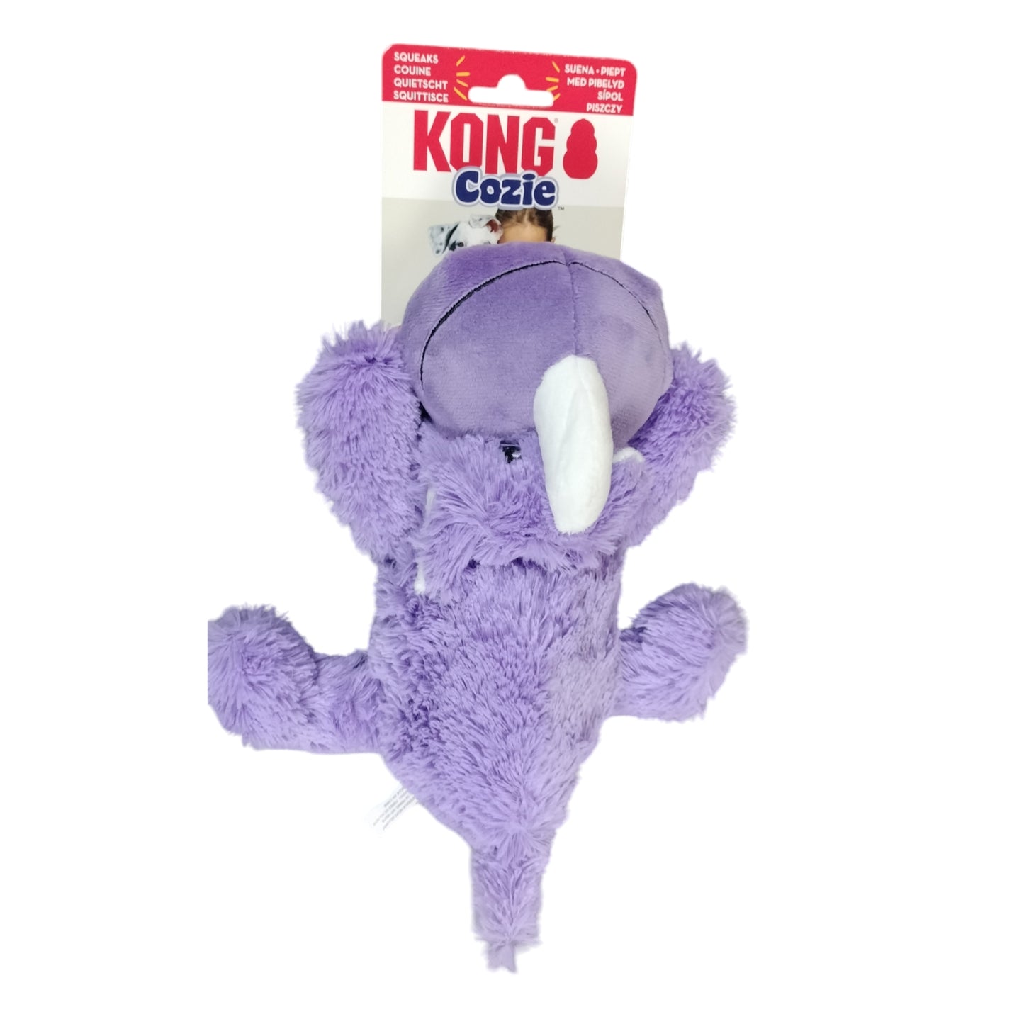 KONG Cozie Brights Purple Medium - Rhinoceros