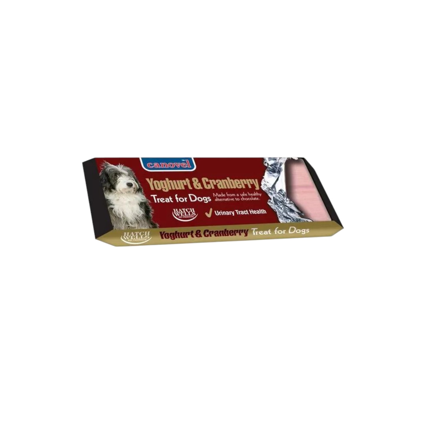 Canovel Yoghurt & Cranberry Treat Bar for Dogs, 50g
