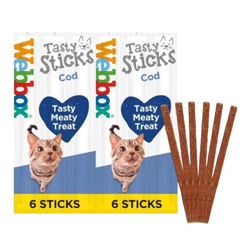 Cat Treats Webbox Tasty Sticks MSC Cod