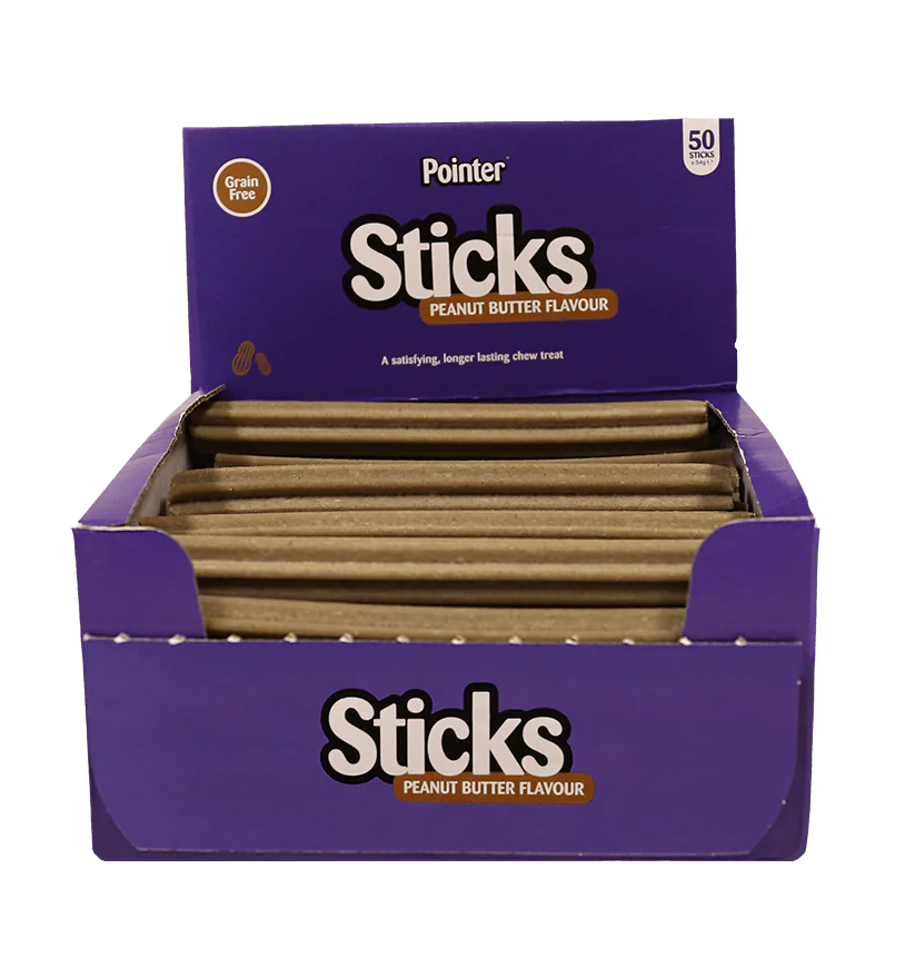 Pointer Sticks Peanut Butter Flavoured Grain Free