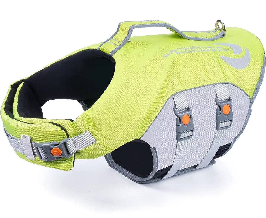 ThinkPet - Dog Life Jacket, Size XL, Green