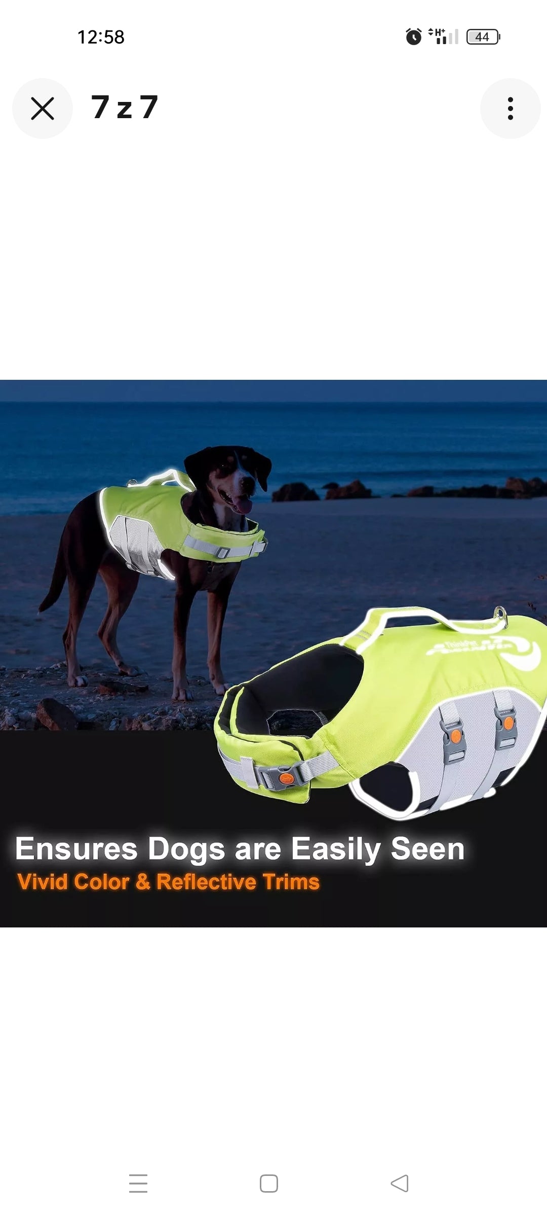 ThinkPet - Dog Life Jacket, Size XL, Green