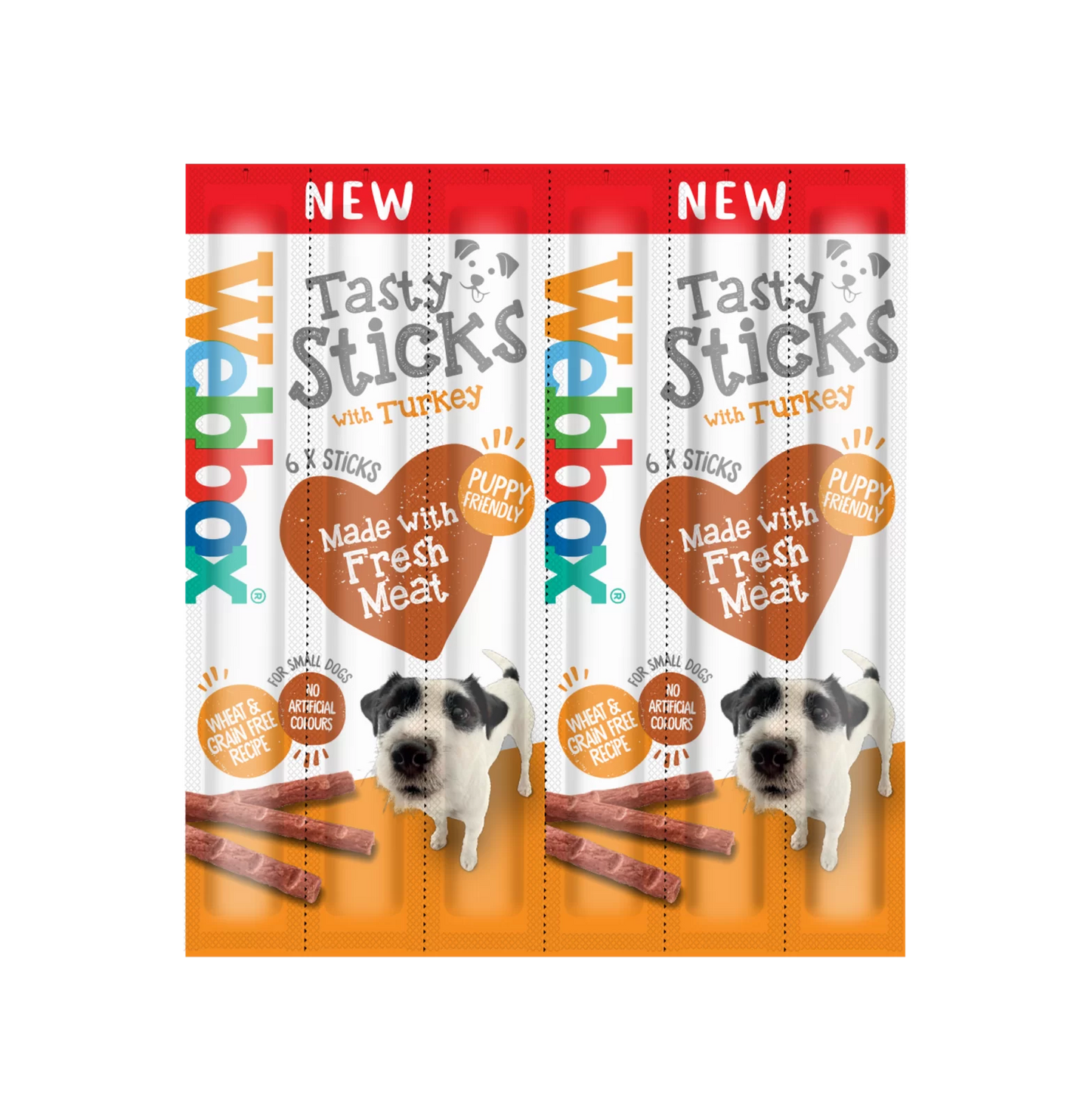 Webbox Dog Tasty Sticks with Turkey, Small