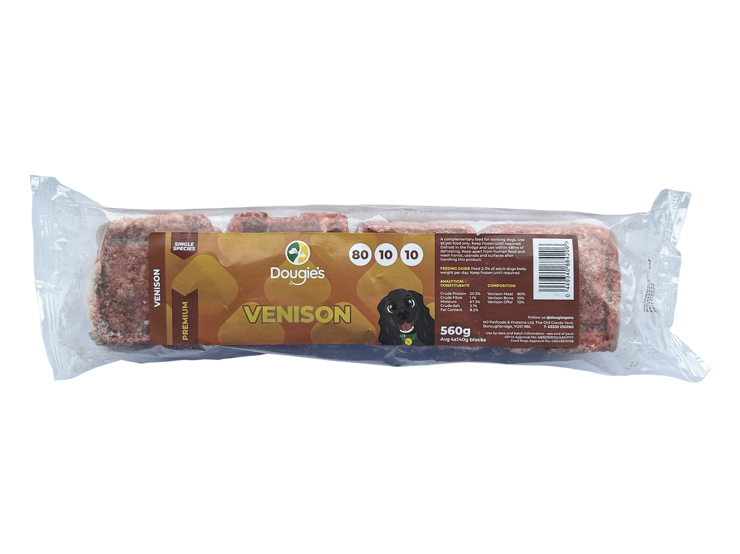Dougie’s - Venison 80/10/10 560g