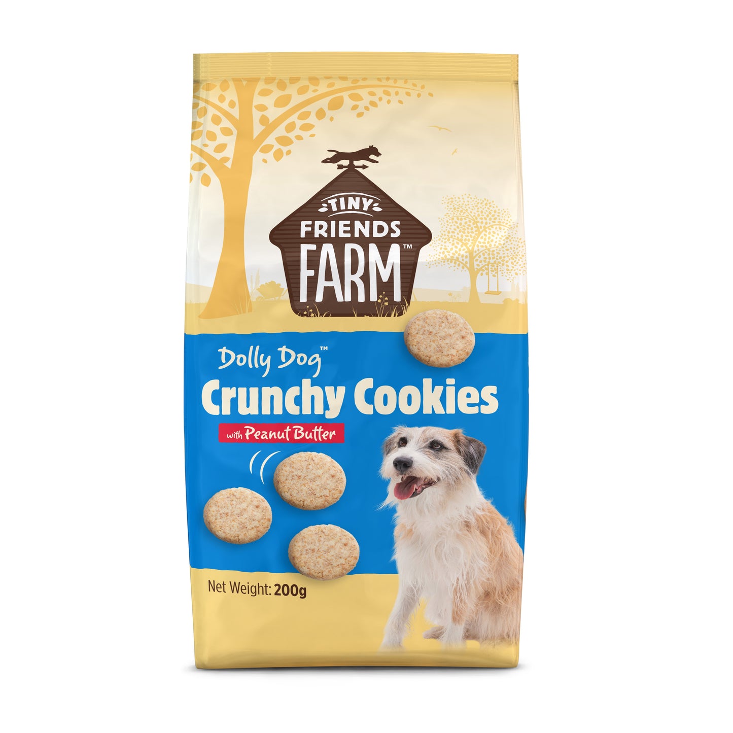 Tiny Friends Farm Dolly Dog Crunchy Cookies Peanut Butter 200g