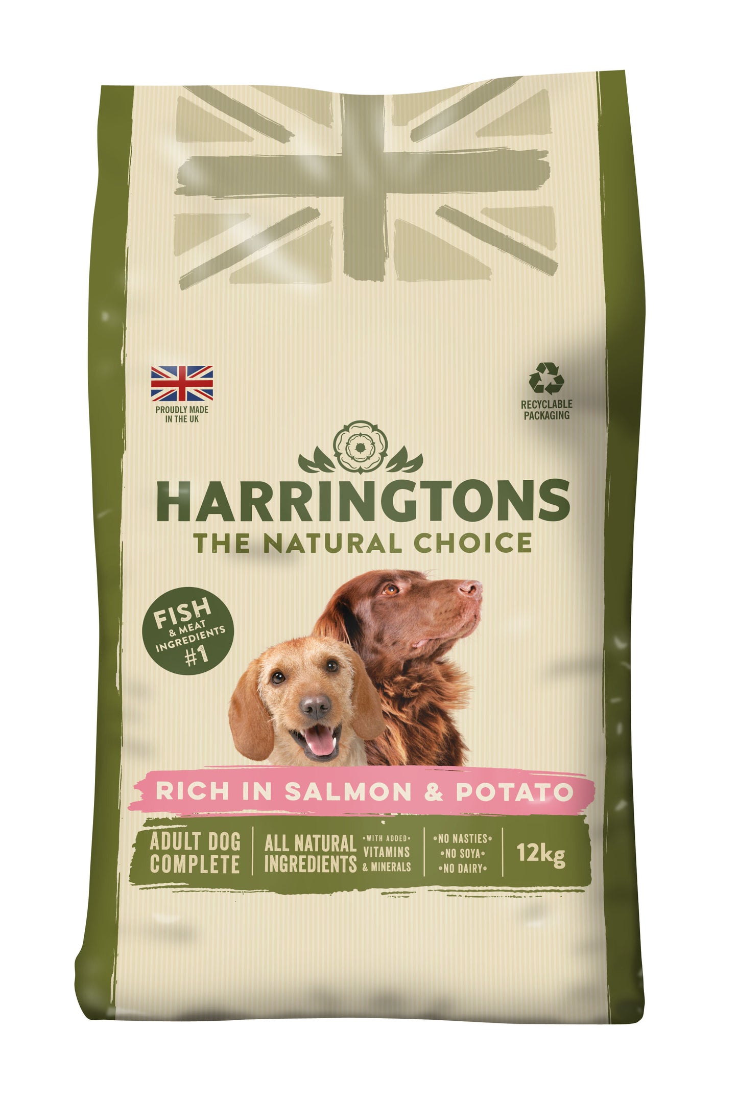 Harringtons Adult rich in Salmon & Potato 12kg