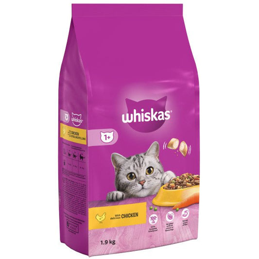 Whiskas Dry 1+ Adult Chicken 1.9kg