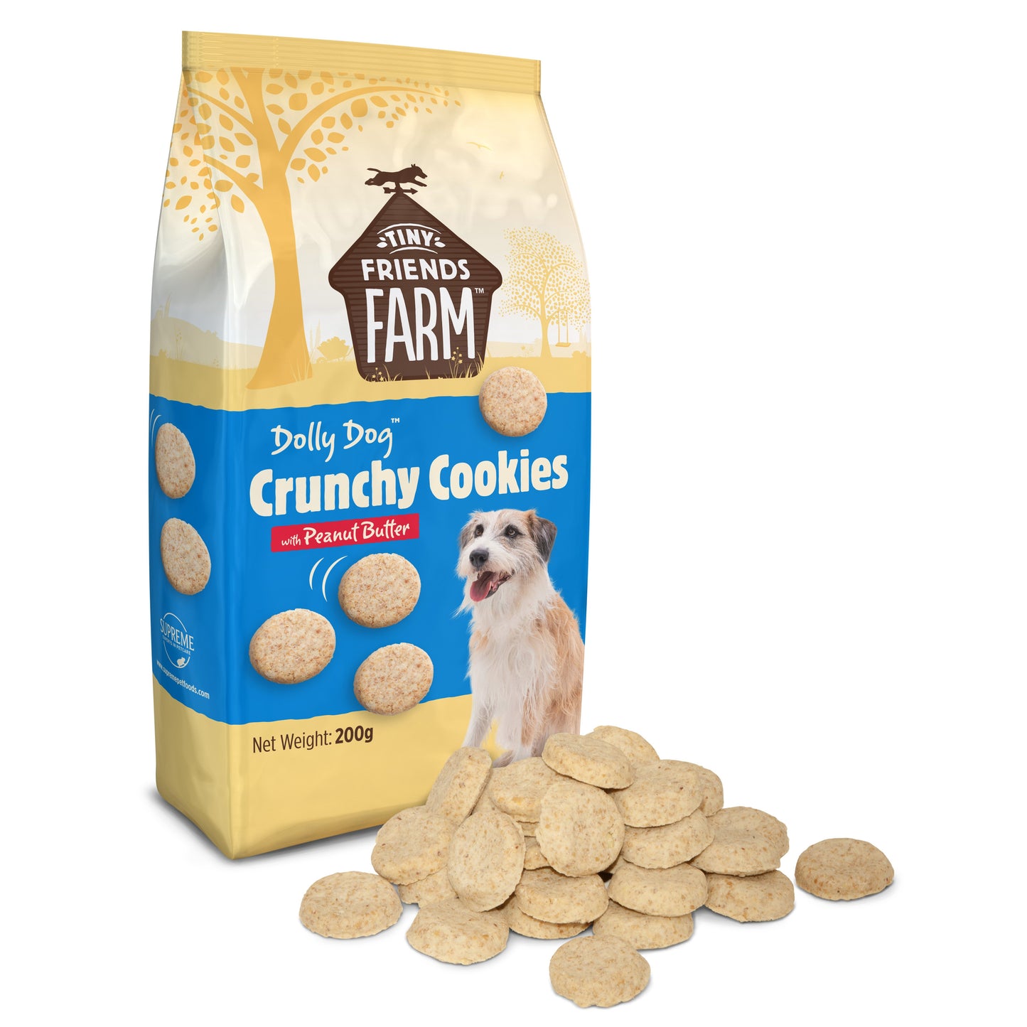 Tiny Friends Farm Dolly Dog Crunchy Cookies Peanut Butter 200g