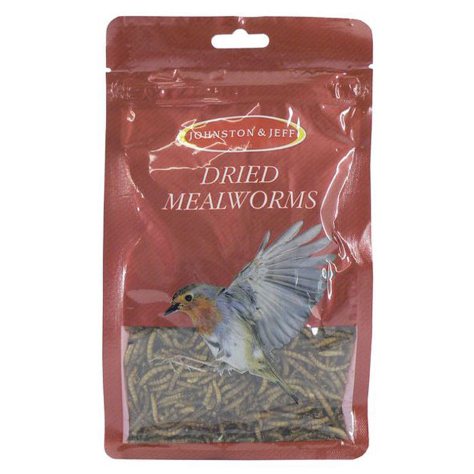 Johnston & Jeff Dried Mealworms 100g