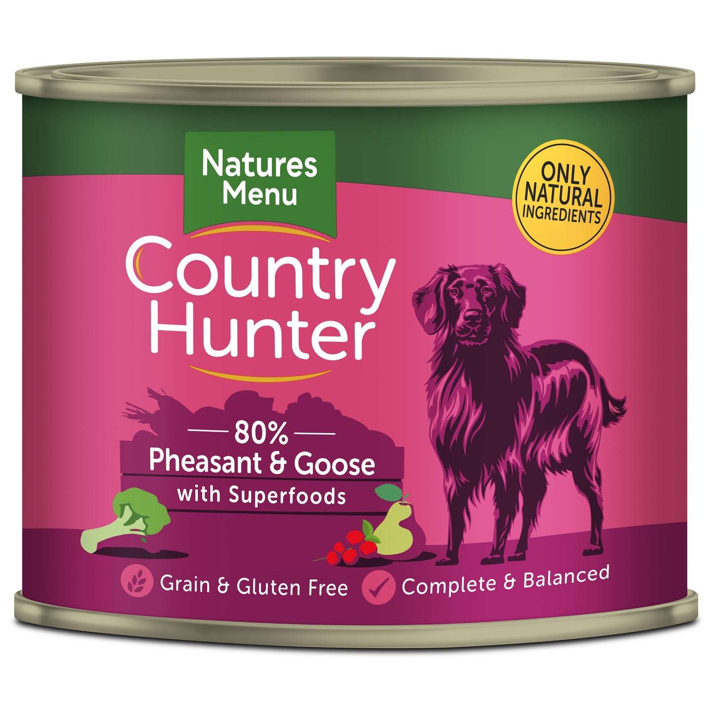 Natures Menu Country Hunter Pheasant & Goose Dog Food Tins 600g