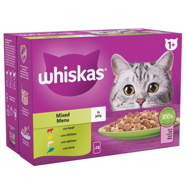 Whiskas Adult 1+ Mixed Menu in Jelly 12 x 85g