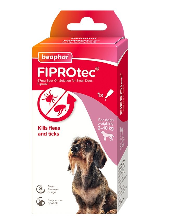 Beaphar FIPROtec Flea & Ticks Spot On for Small Dogs (2-10kg) 1 pipette