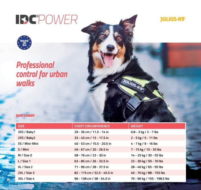 Julius-k9 IDC® Powerharness - Colour Blue