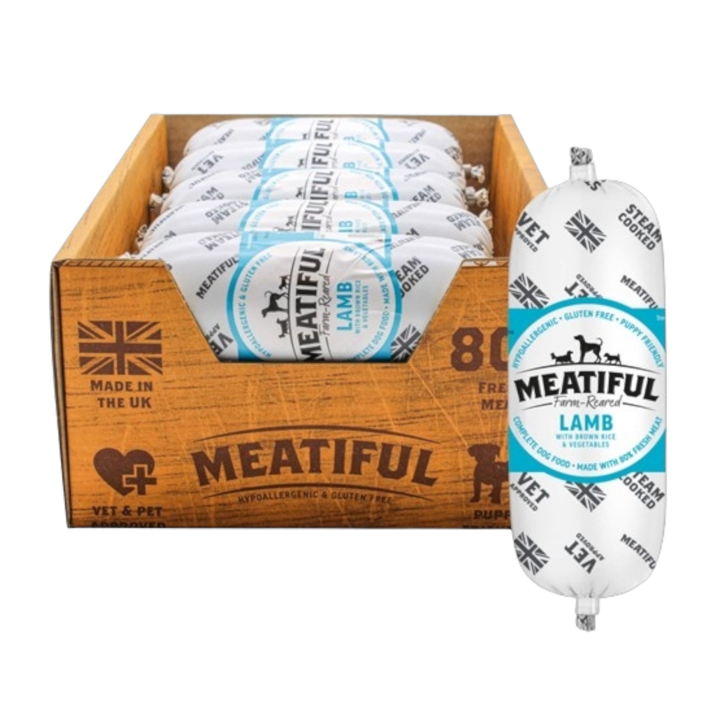Meatiful - Farm-Reared Lamb
with Brown Rice and Vegetables 320g