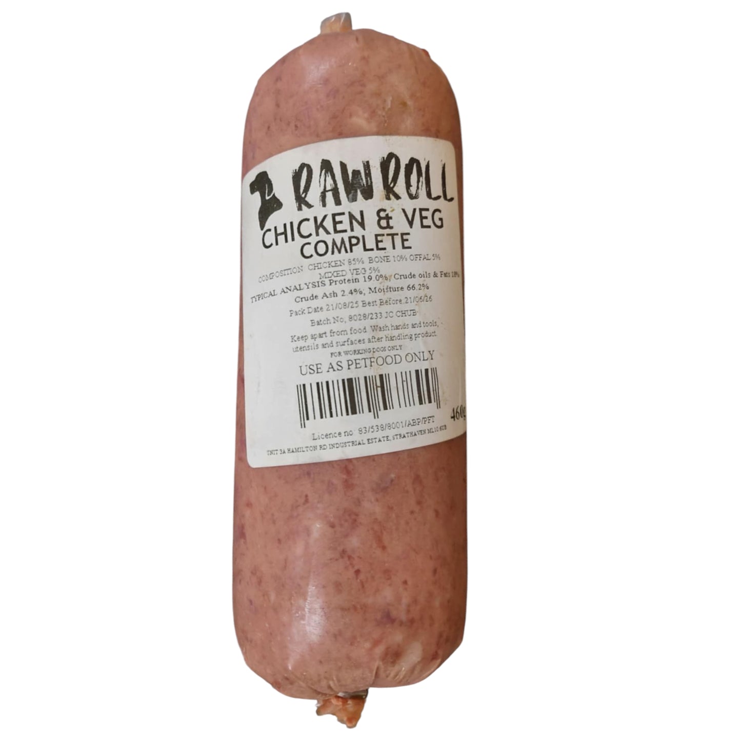 Raw Roll - Chicken & Veg Complete 460g