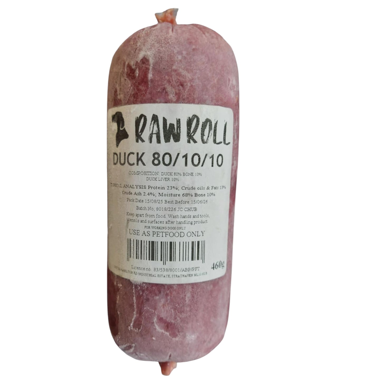 Raw Roll - Duck Complete 80-10-10 460g