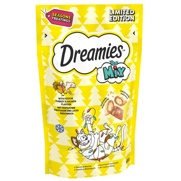Dreamies Xmas Mix Salmon & Turkey 60g