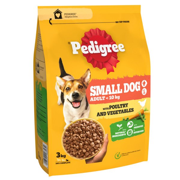 Pedigree Adult Complete Small Poultry & Veg 3kg
