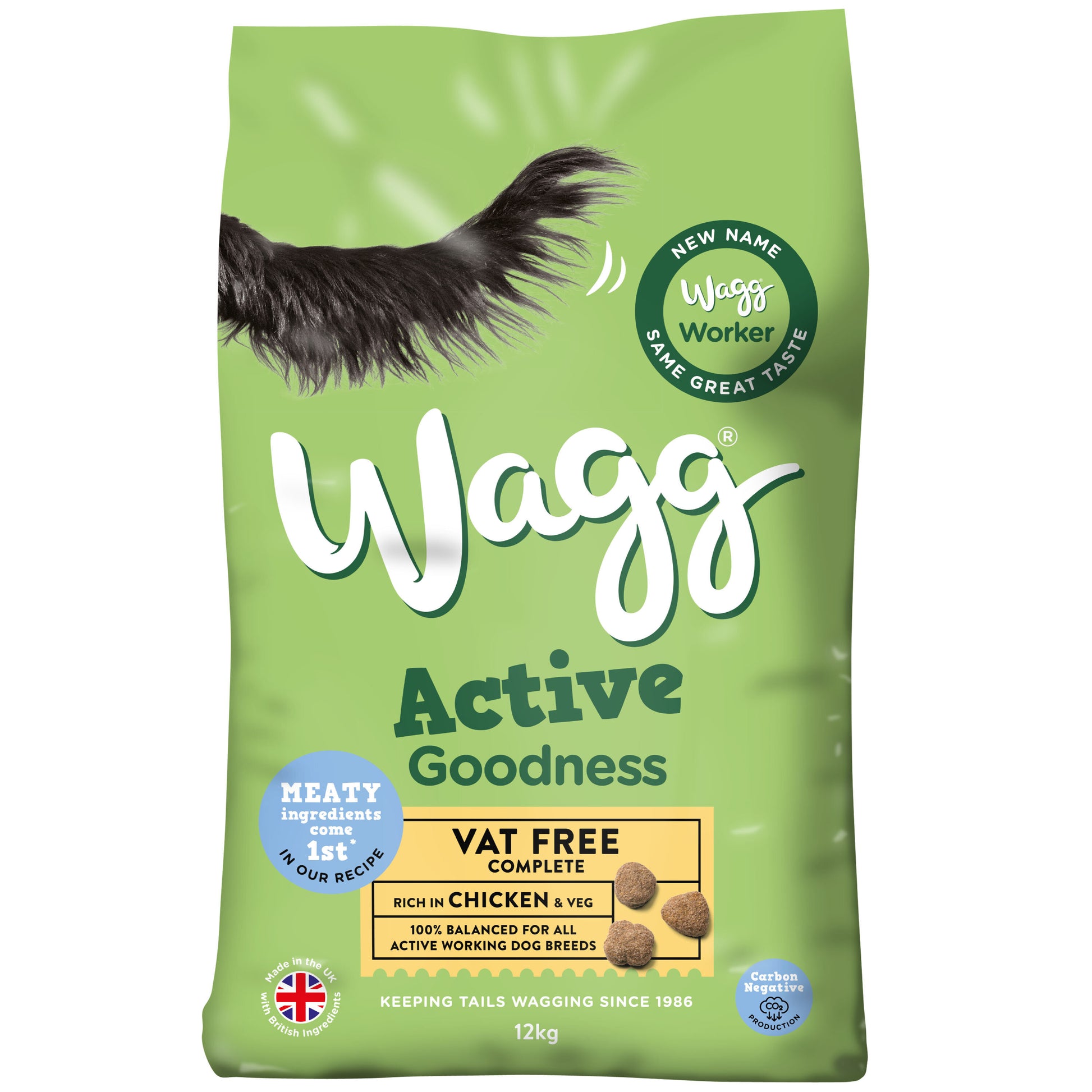 Wagg Active Goodness Adult Chicken Veg 12kg – Pet Zone