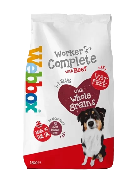 Webbox Working Dog Beef Complete Dry Dog Food 15Kg