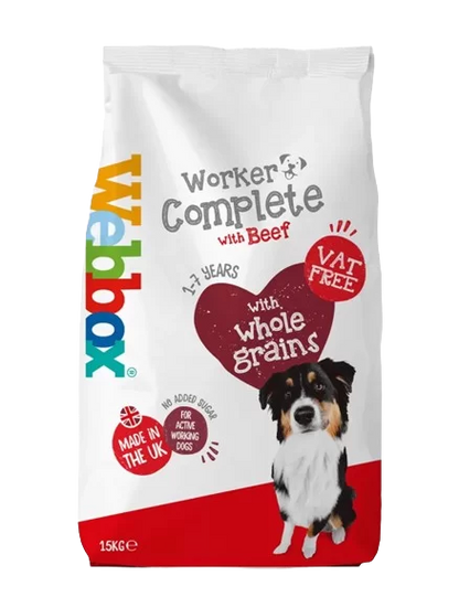 Webbox Working Dog Beef Complete Dry Dog Food 15Kg