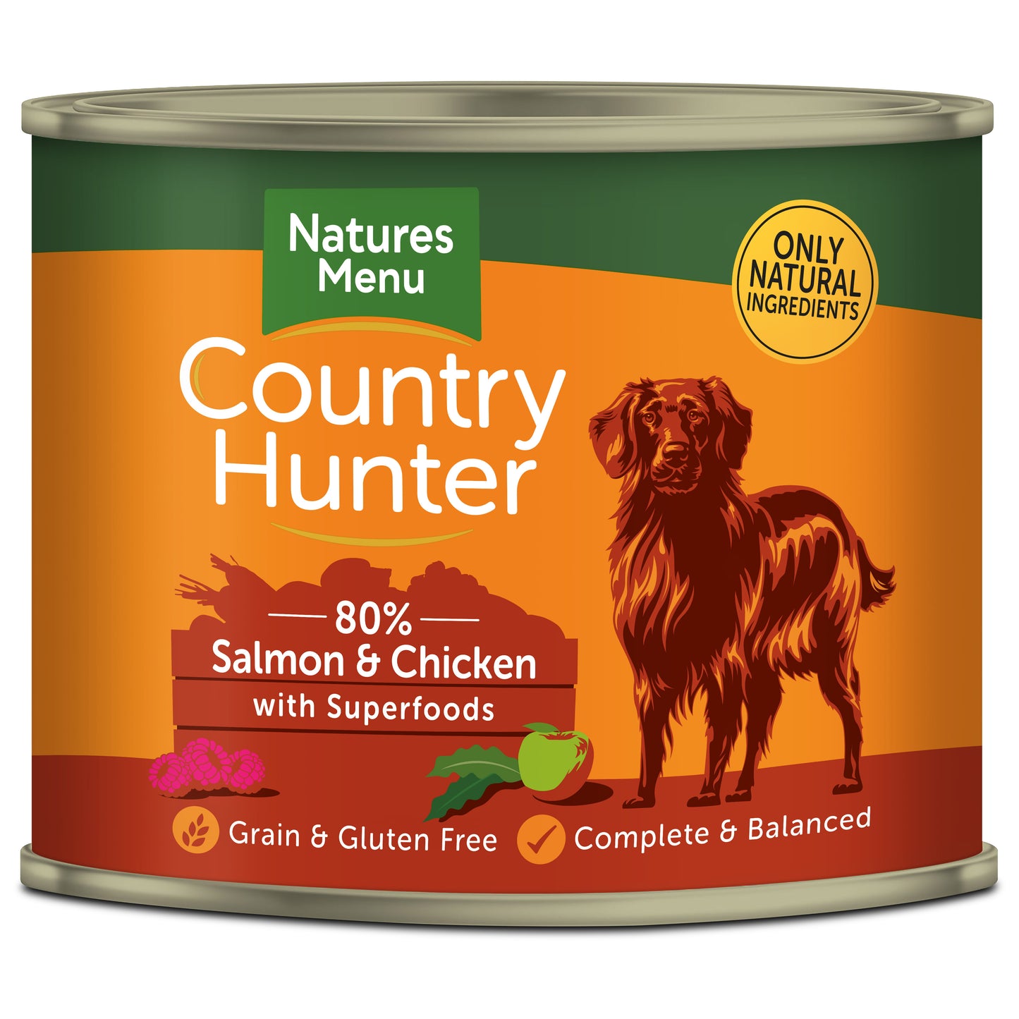 Natures Menu Country Hunter Salmon & Raspberry Tins 600g