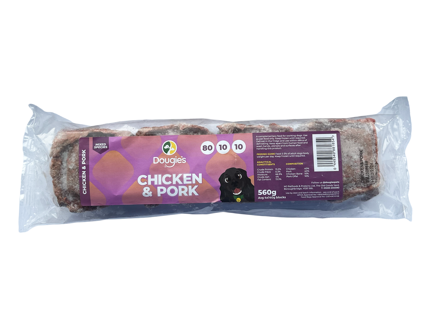Dougie’s - Chicken & Pork 80/10/10 560g